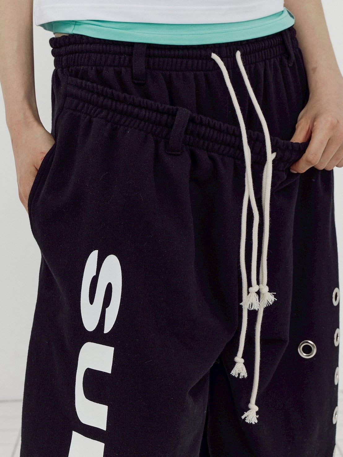 【SETUP-EXE】DOUBLE LAYERED BERMUDA PANTS