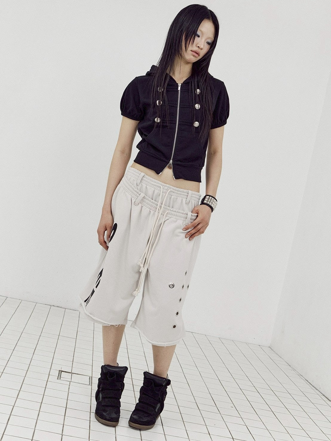 【SETUP-EXE】DOUBLE LAYERED BERMUDA PANTS