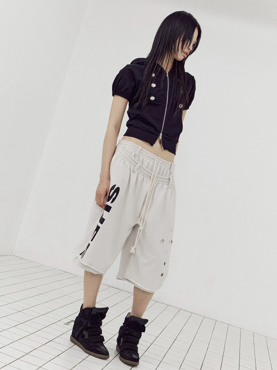 【SETUP-EXE】DOUBLE LAYERED BERMUDA PANTS