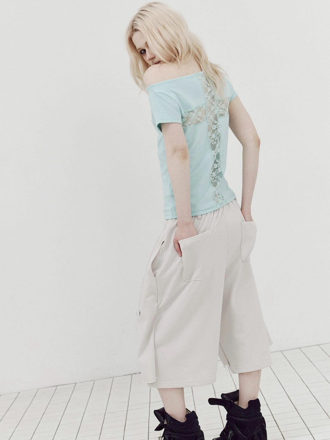 【SETUP-EXE】DOUBLE LAYERED BERMUDA PANTS