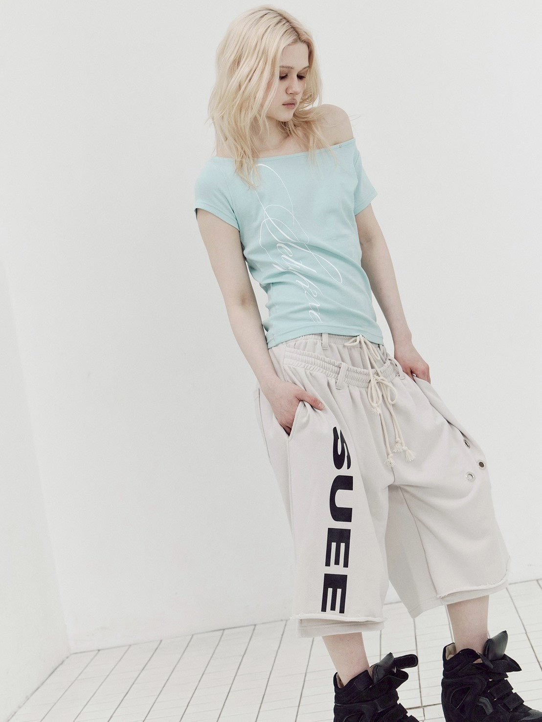 【SETUP-EXE】DOUBLE LAYERED BERMUDA PANTS