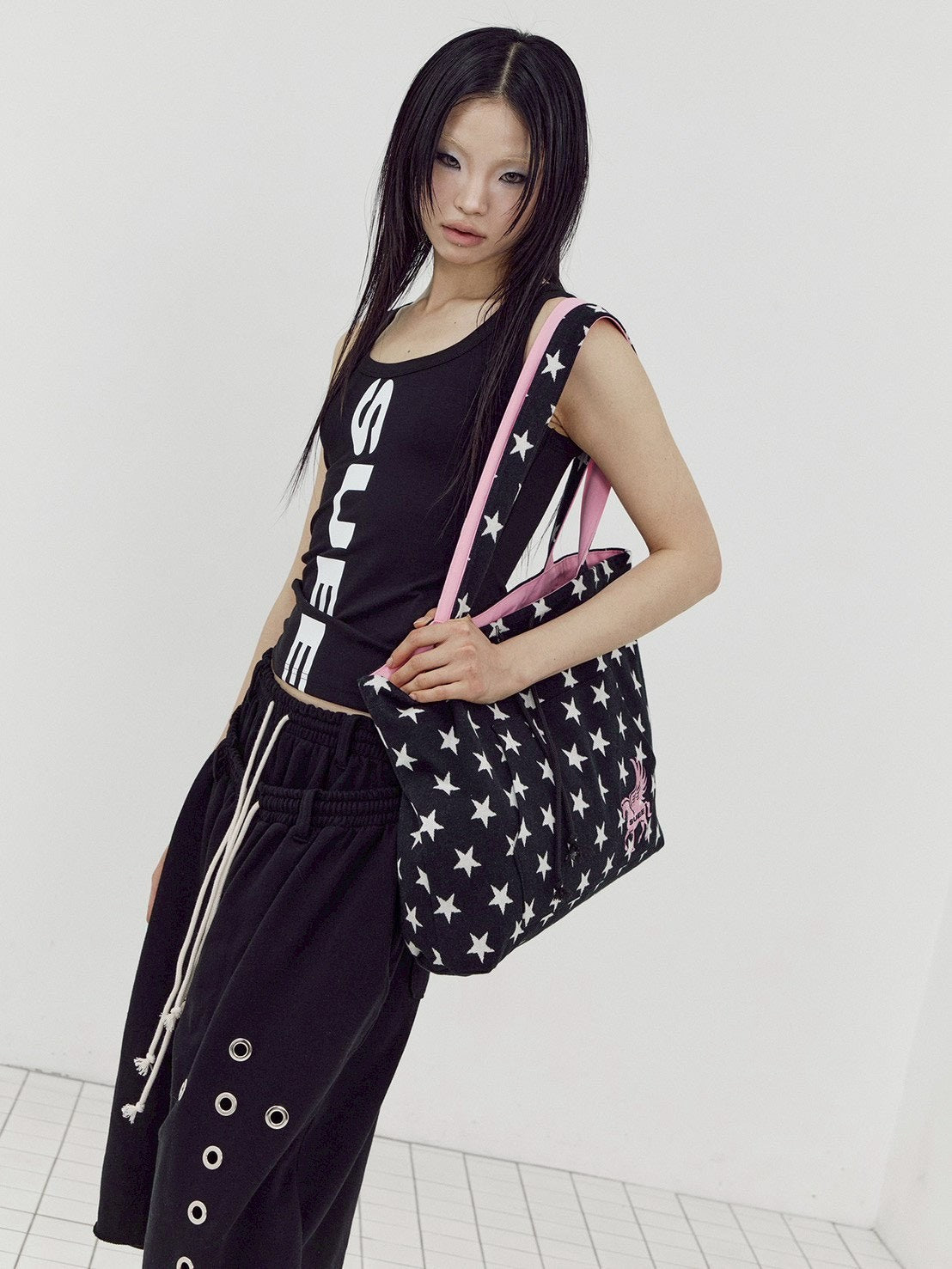 【SETUP-EXE】STAR HOODIE SHOPPER BAG