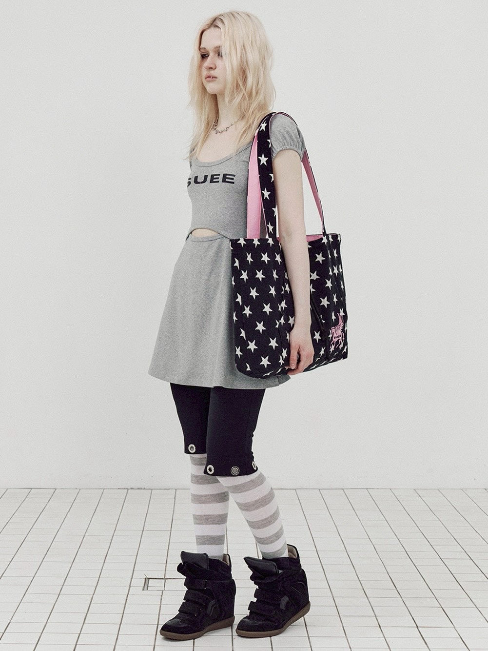 【SETUP-EXE】STAR HOODIE SHOPPER BAG