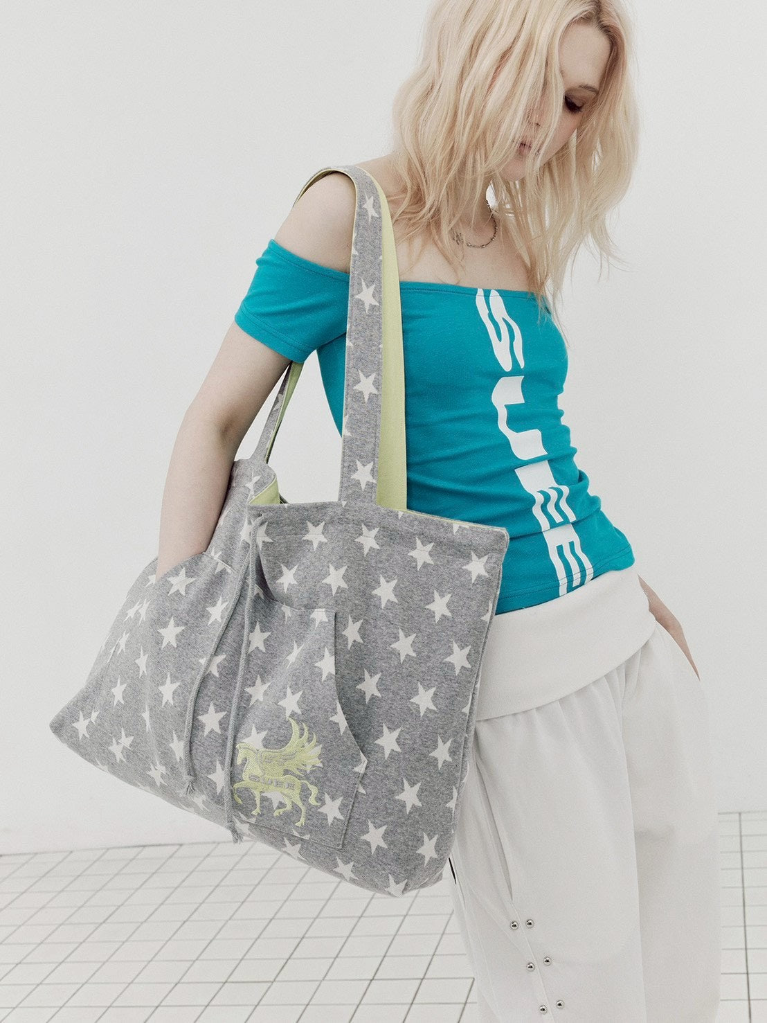 【SETUP-EXE】STAR HOODIE SHOPPER BAG