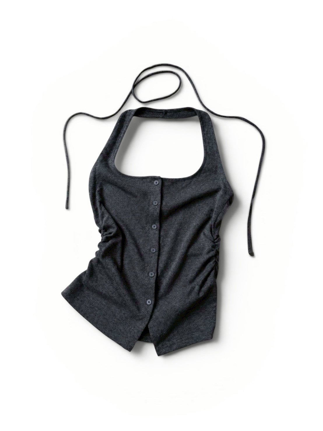 受注制【OaKS】eyelet halter tank top (2color)