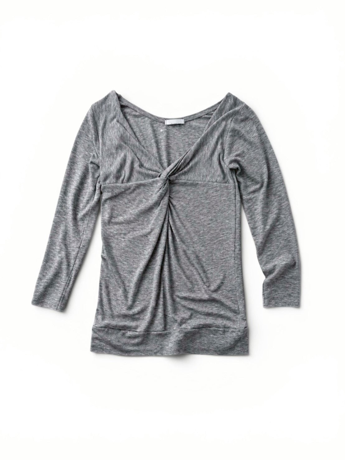 【OaKS】twisted 7 length sleeve t-shirt (2color)