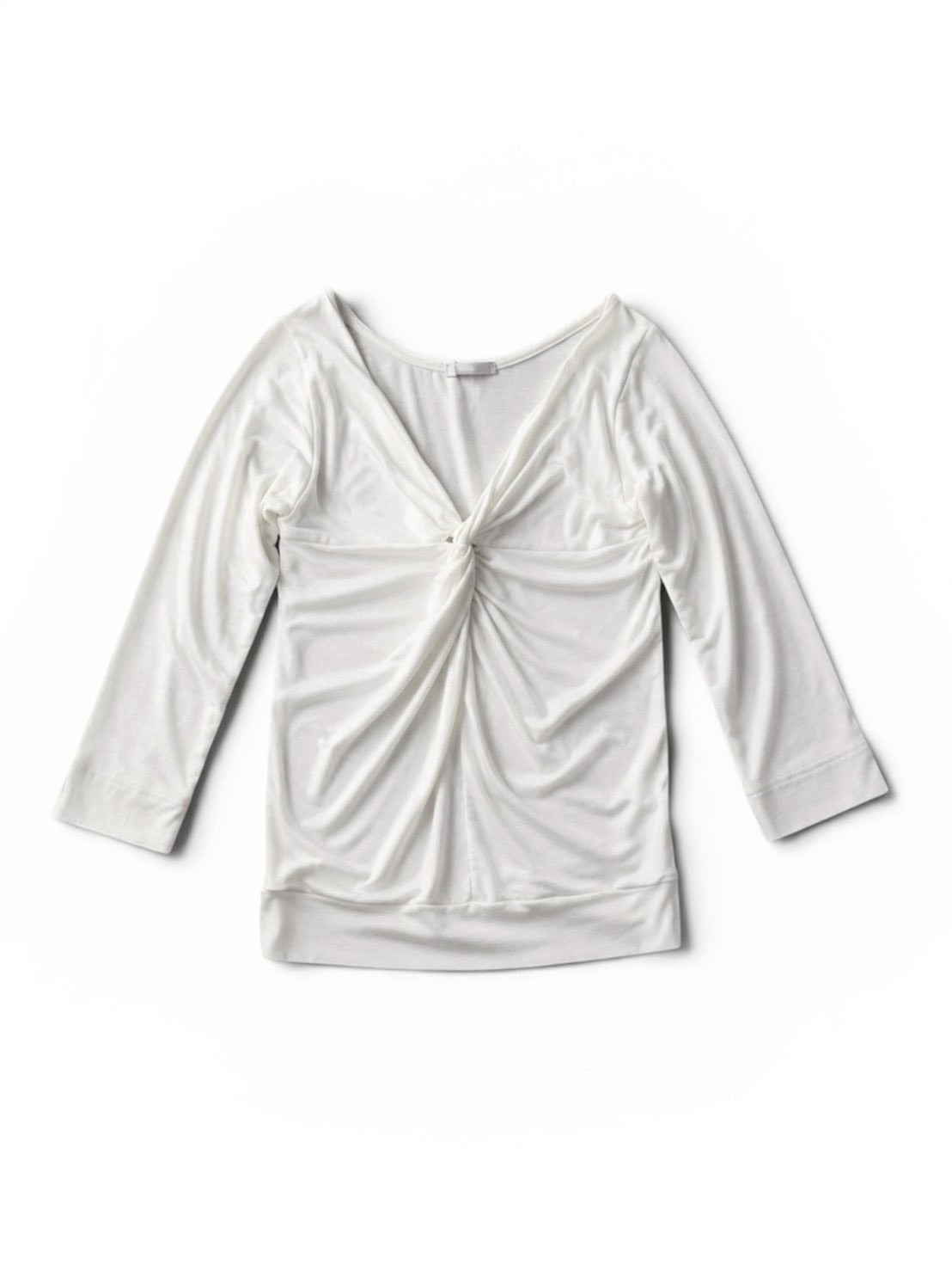 【OaKS】twisted 7 length sleeve t-shirt (2color)