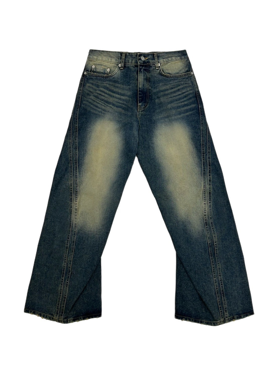 【OaKS】Three-dimensional denim pants (2color)