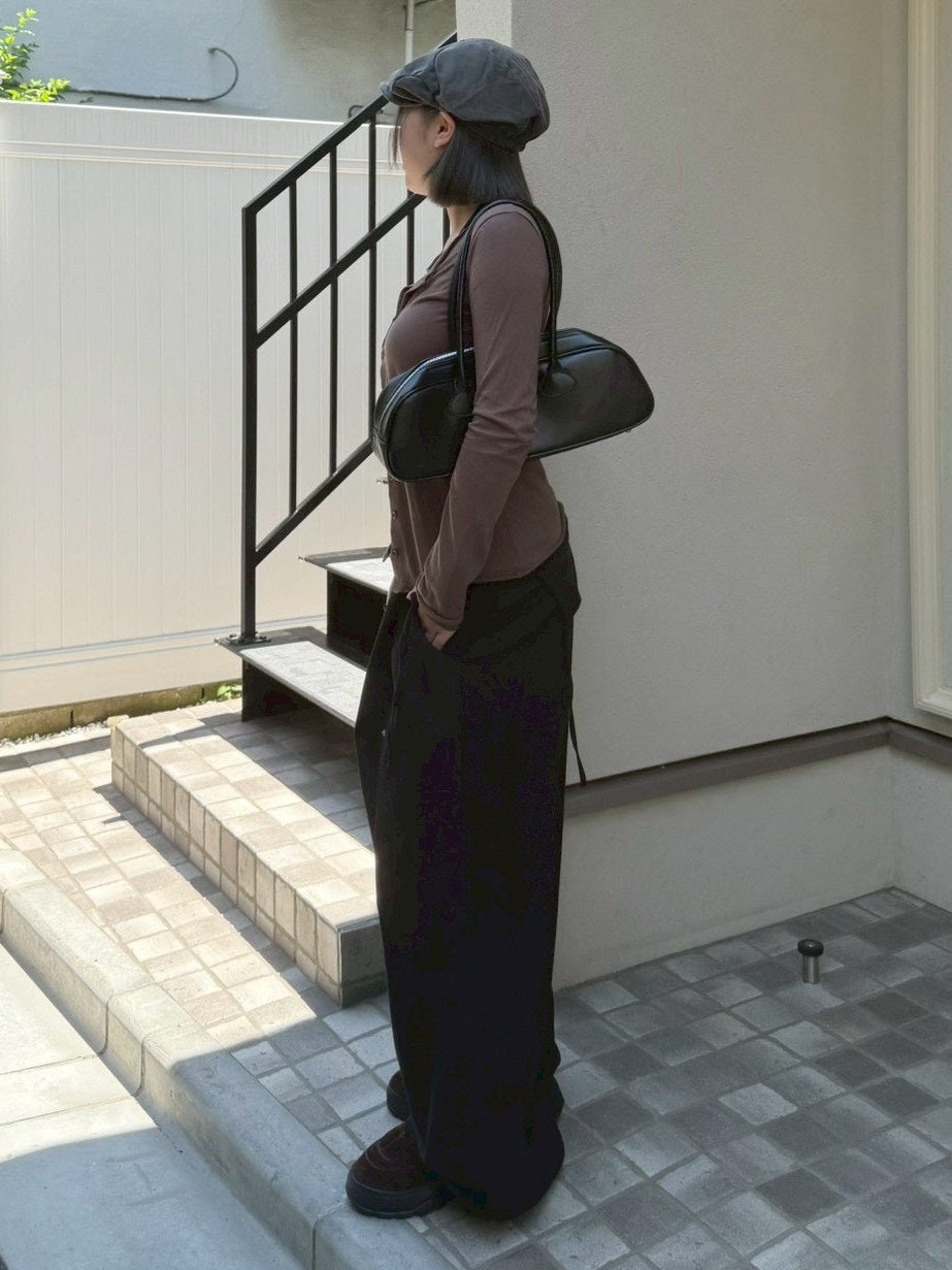受注制【OaKS】work rivet pin-tuck pants (3color)
