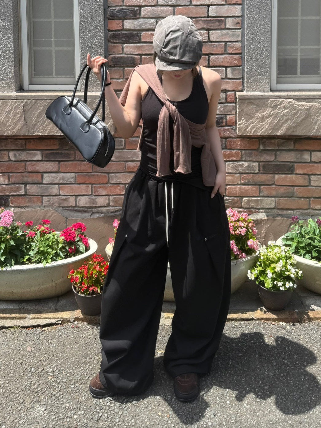 受注制【OaKS】work rivet pin-tuck pants (3color)