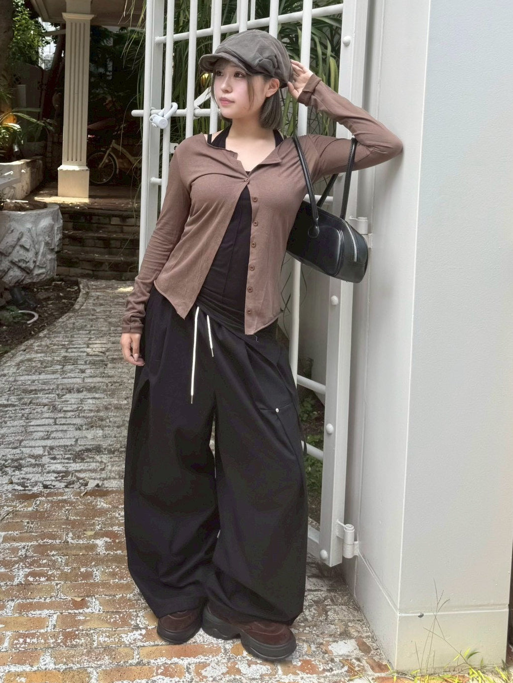 受注制【OaKS】work rivet pin-tuck pants (3color)