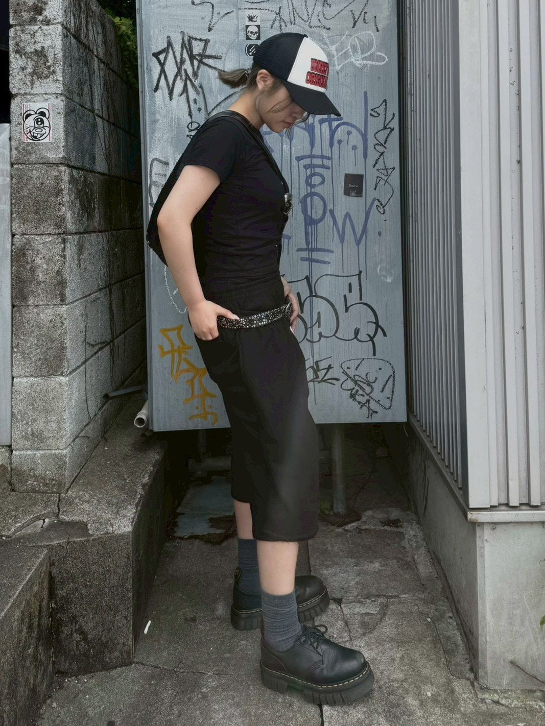 受注制【OaKS】unisex multi studs belt
