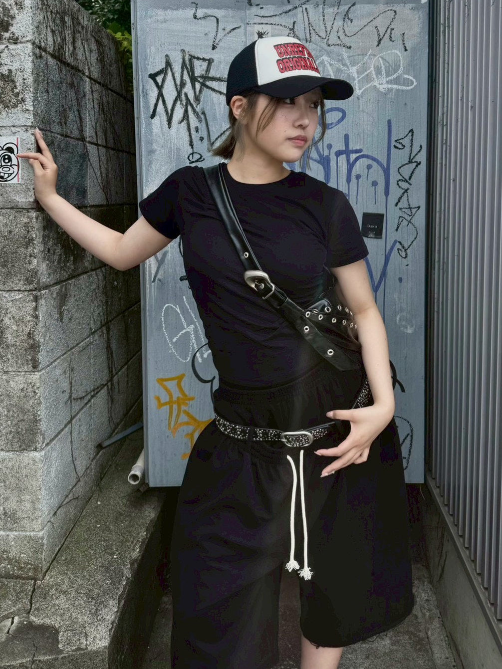 受注制【OaKS】unisex multi studs belt