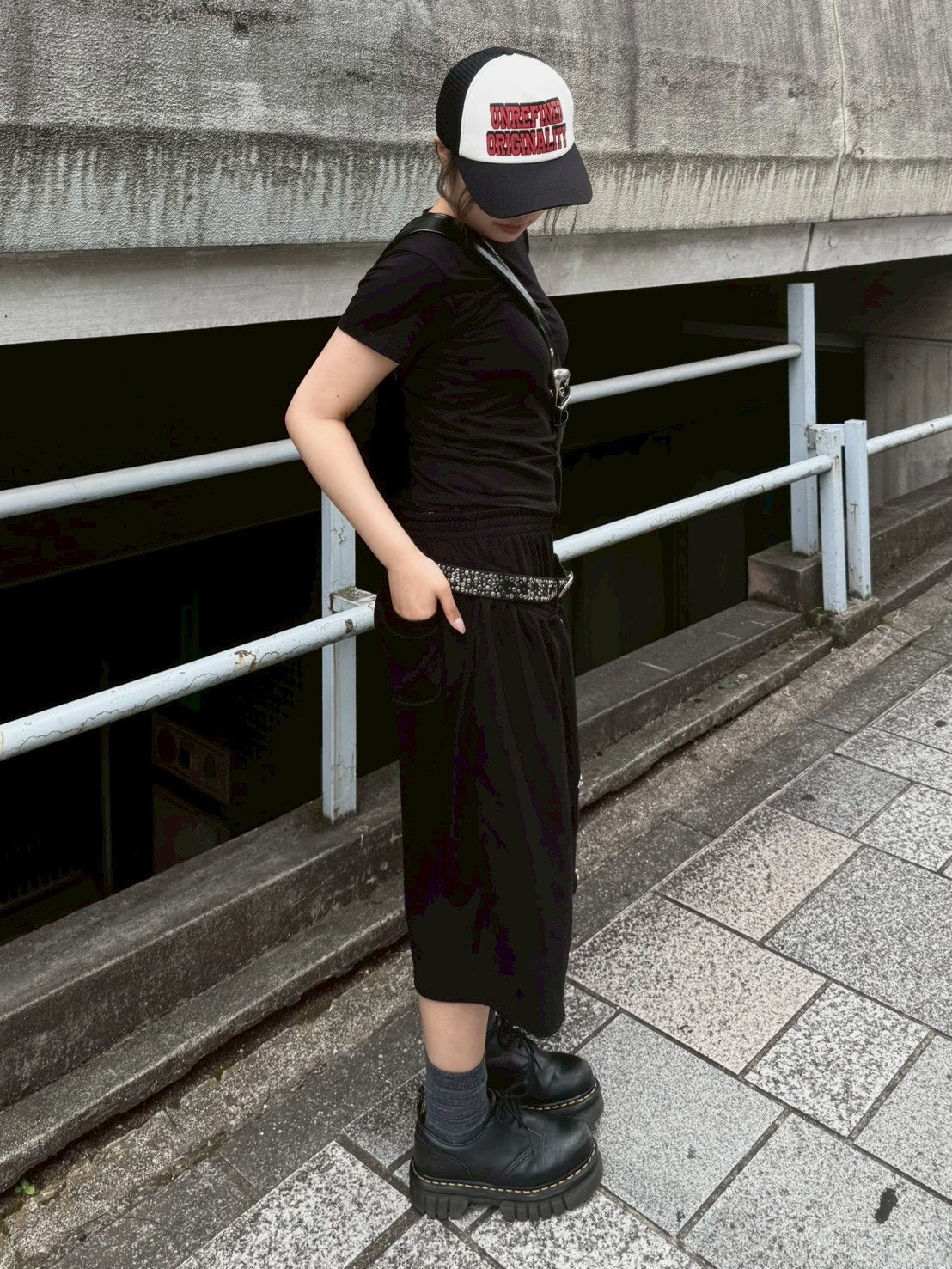受注制【OaKS】unisex multi studs belt