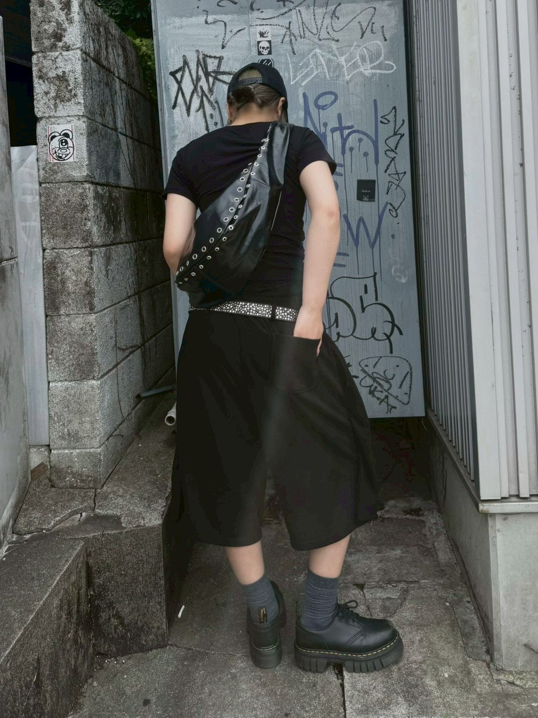 受注制【OaKS】unisex multi studs belt