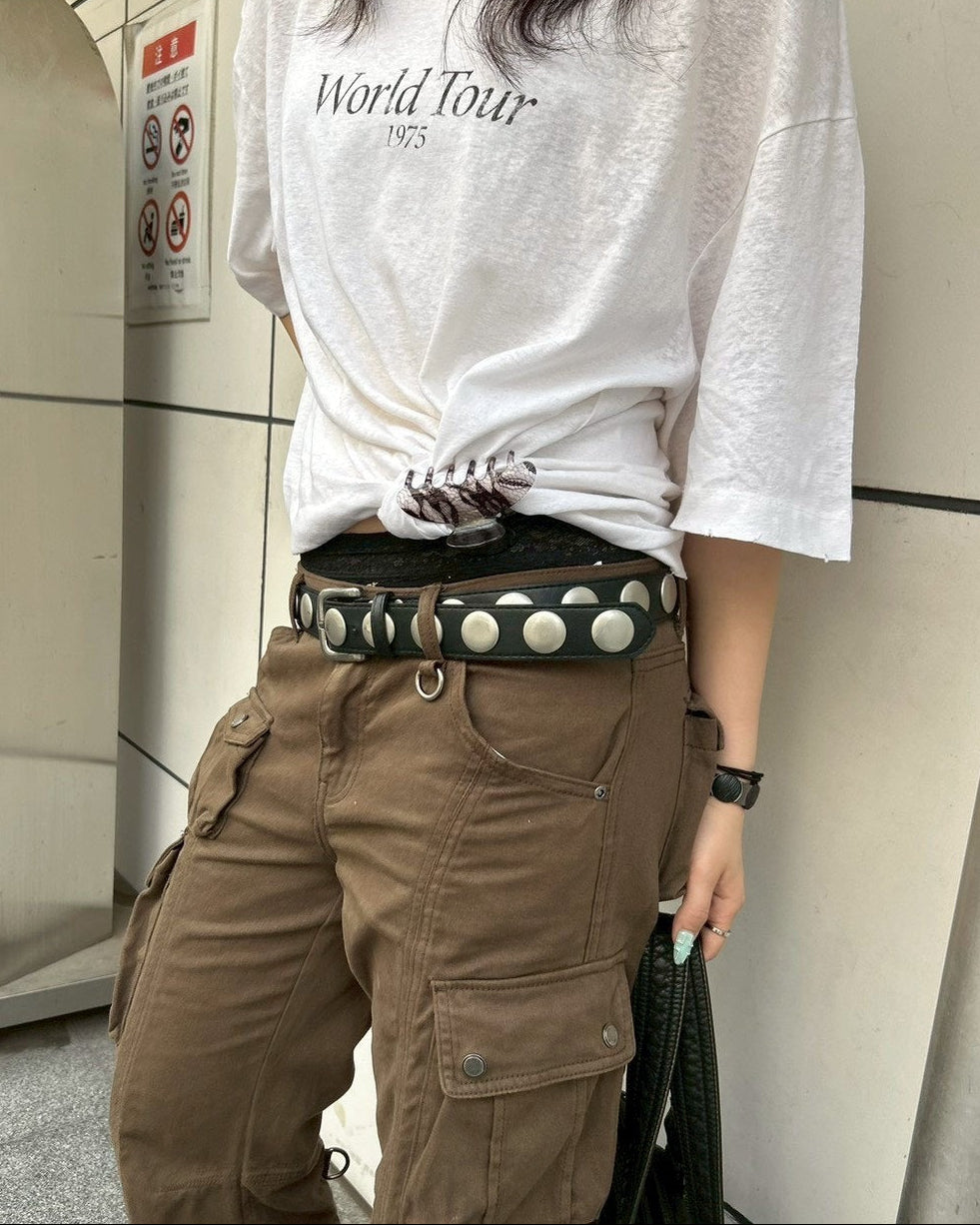 受注制【OaKS】big studs belt