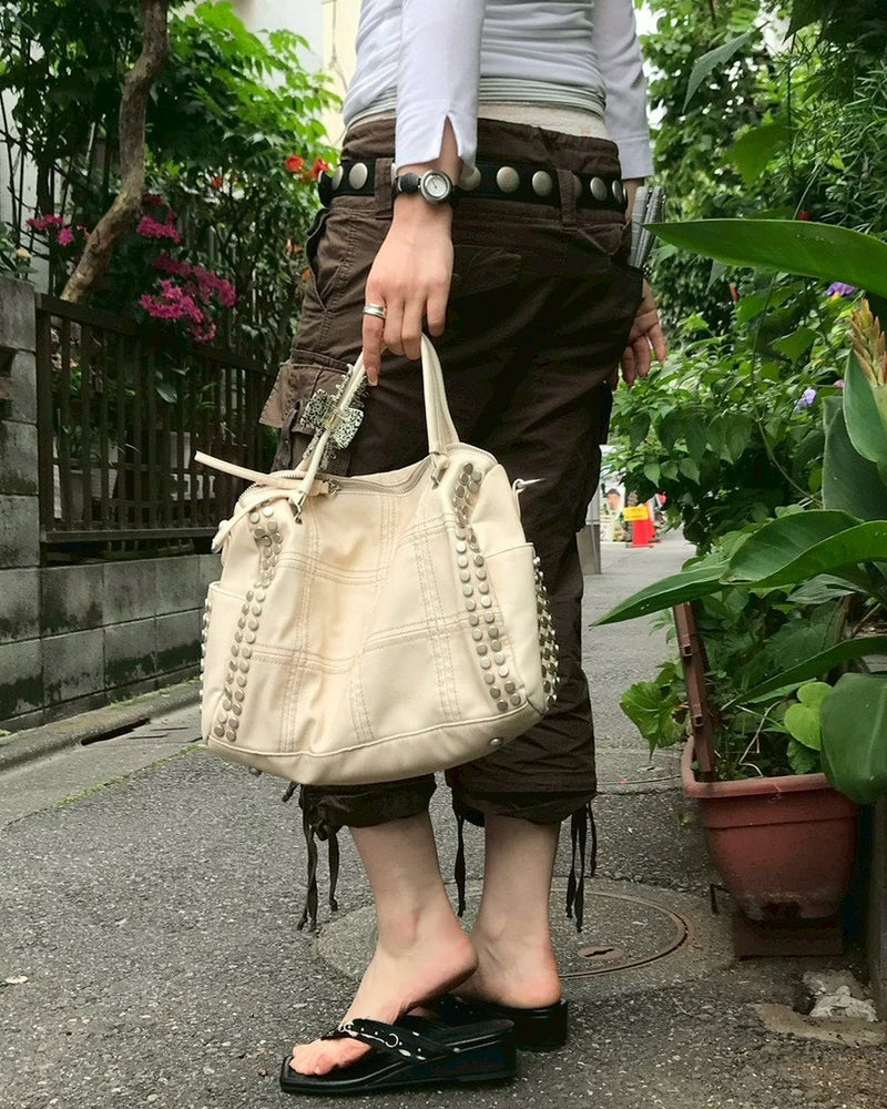 受注制【OaKS】vintage metallic shoulder bag (2color)
