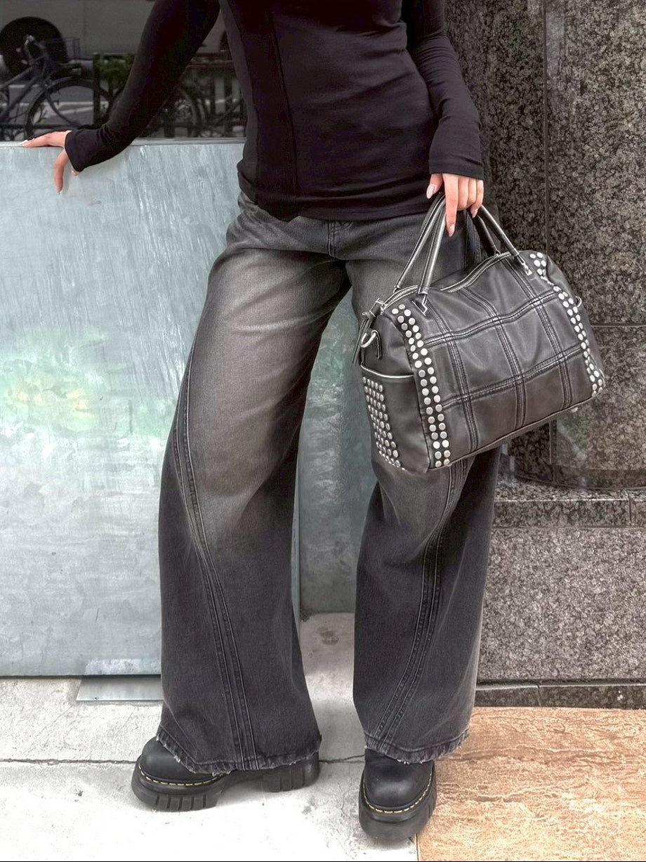 受注制【OaKS】vintage metallic shoulder bag (2color)