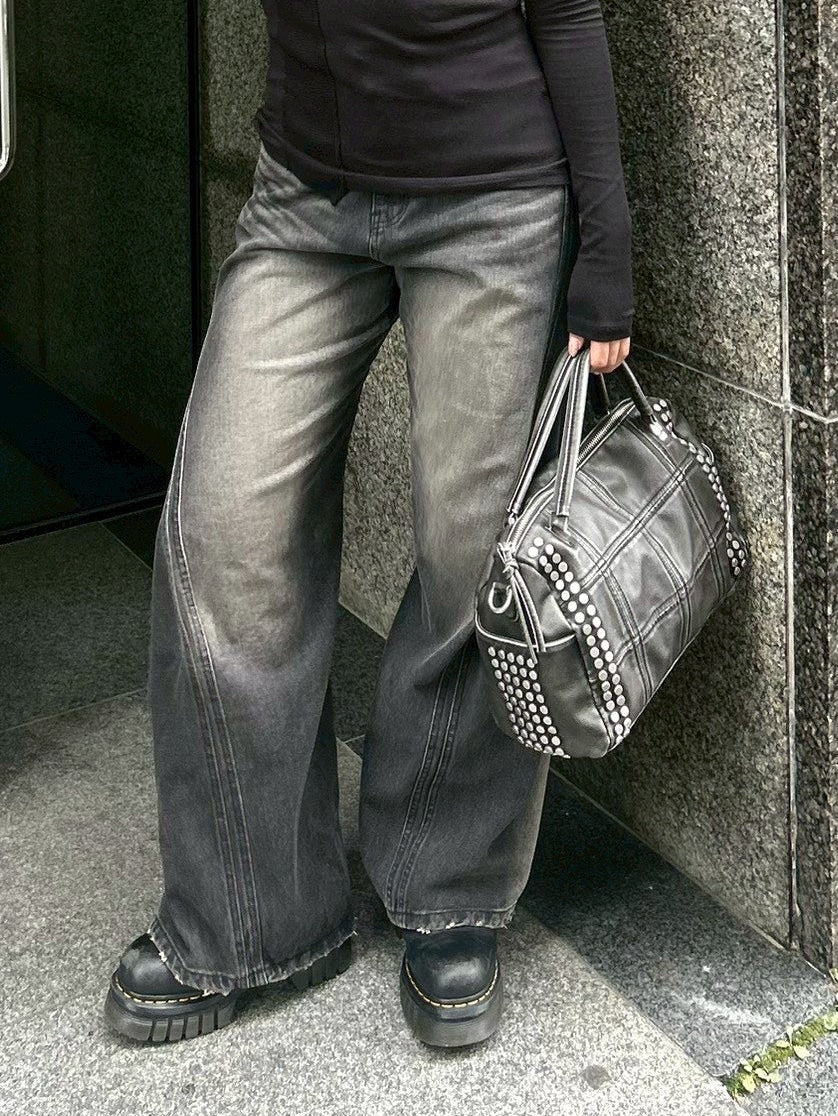 受注制【OaKS】Three-dimensional denim pants (2color)