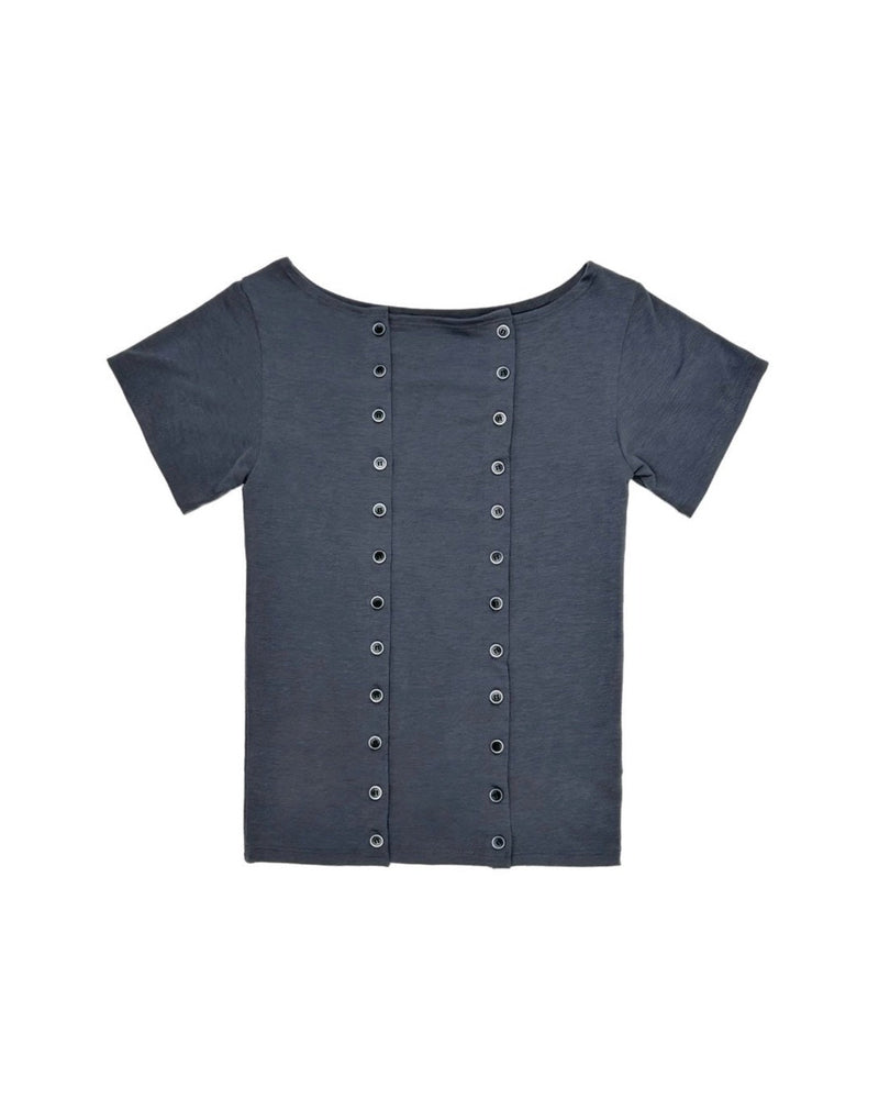 【OaKS】Manny Short-Sleeve Button T-shirt (3color)
