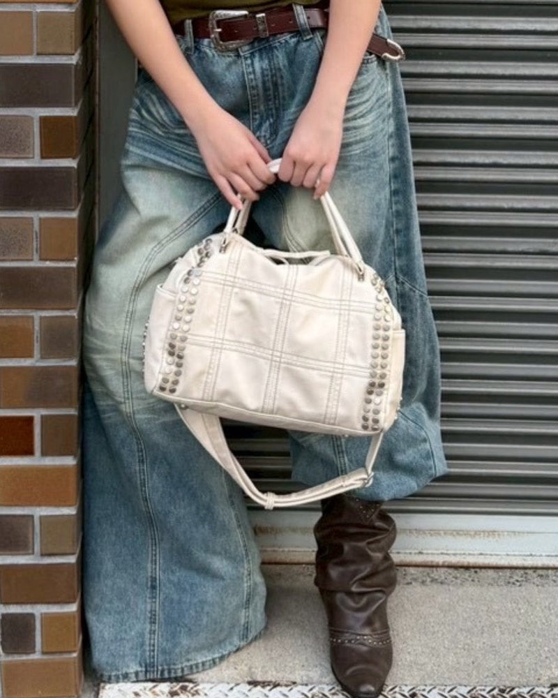 受注制【OaKS】vintage metallic shoulder bag (2color)