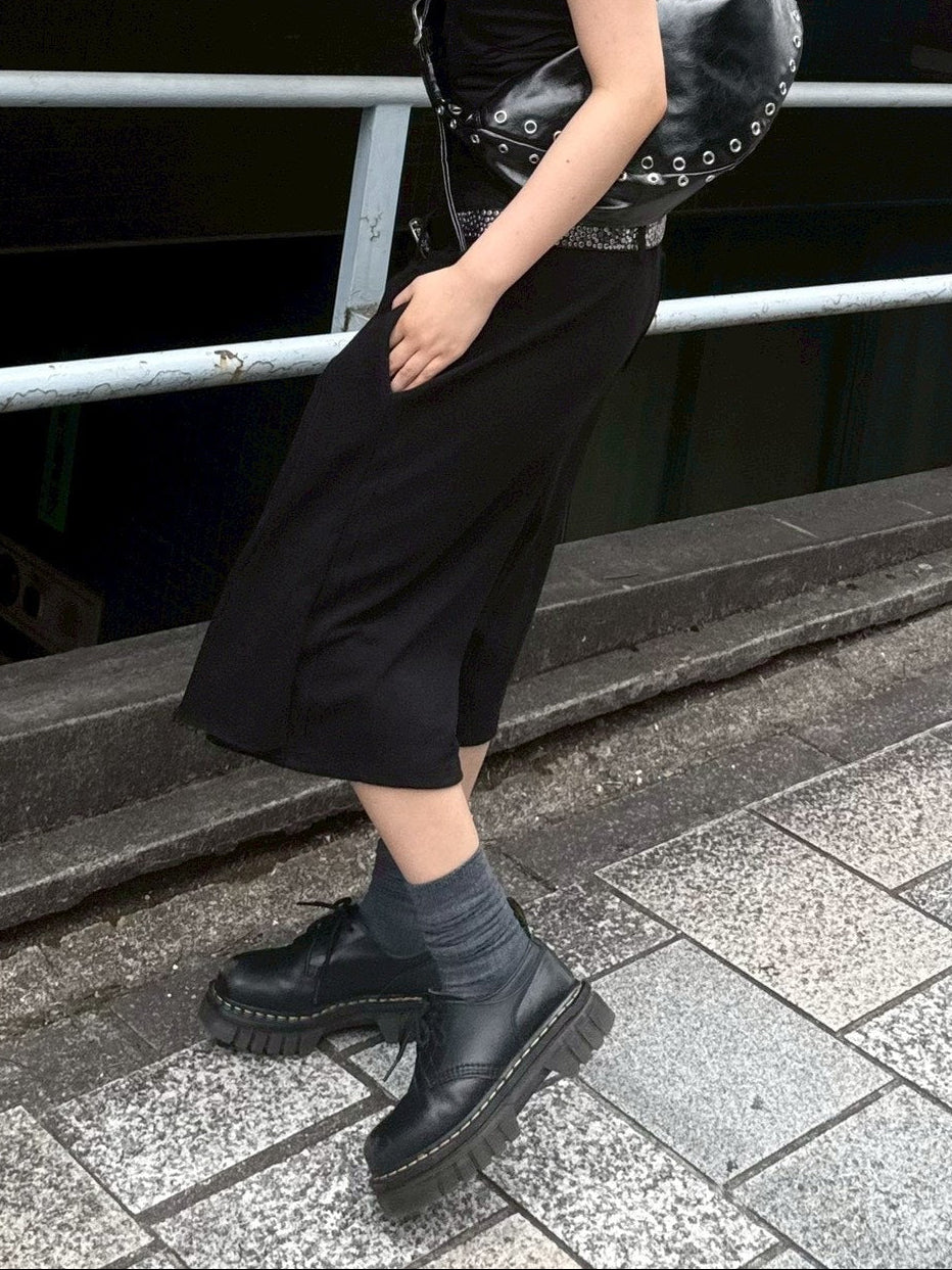 受注制【OaKS】layered sweat shorts (2color)