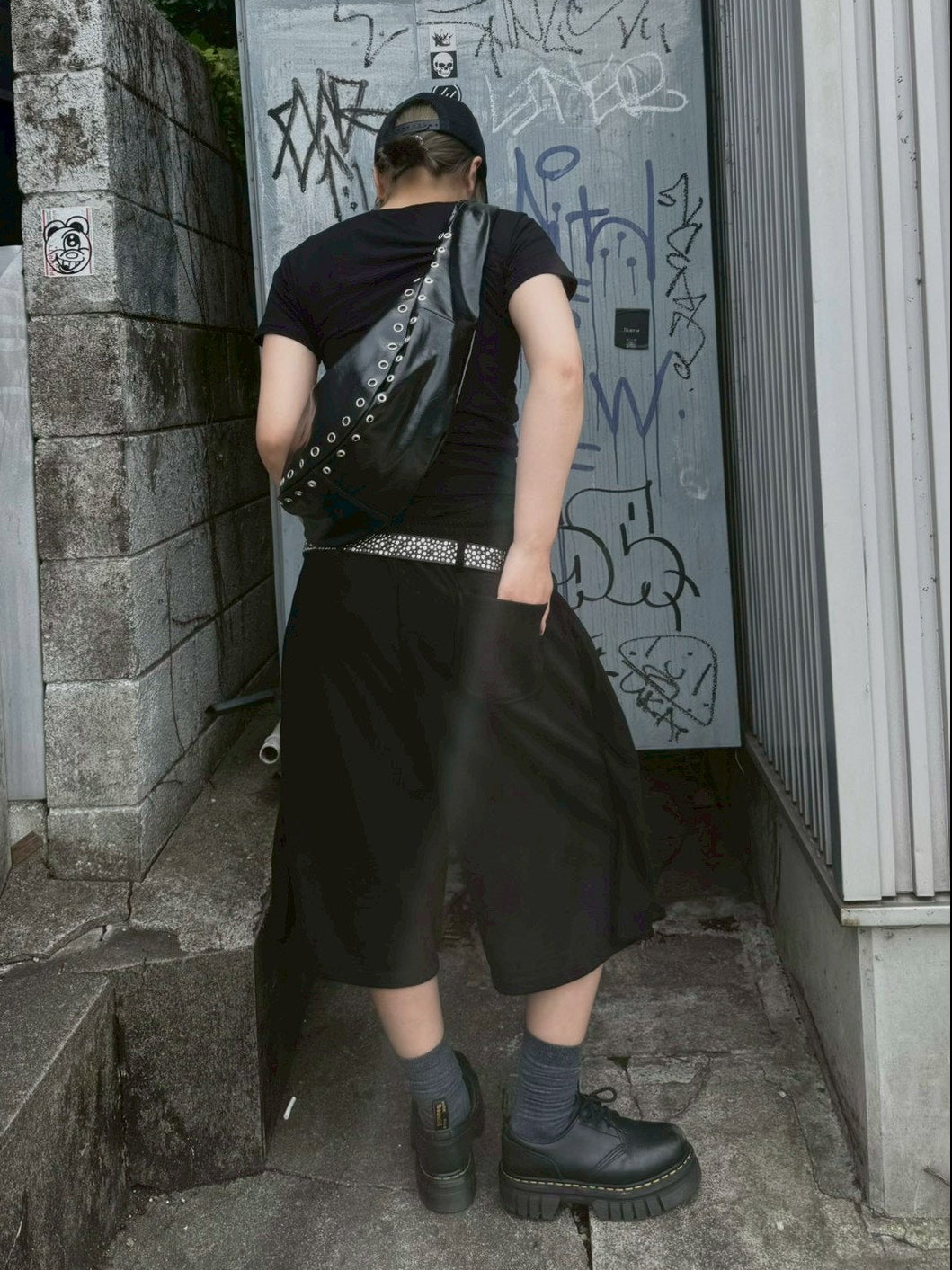 受注制【OaKS】layered sweat shorts (2color)