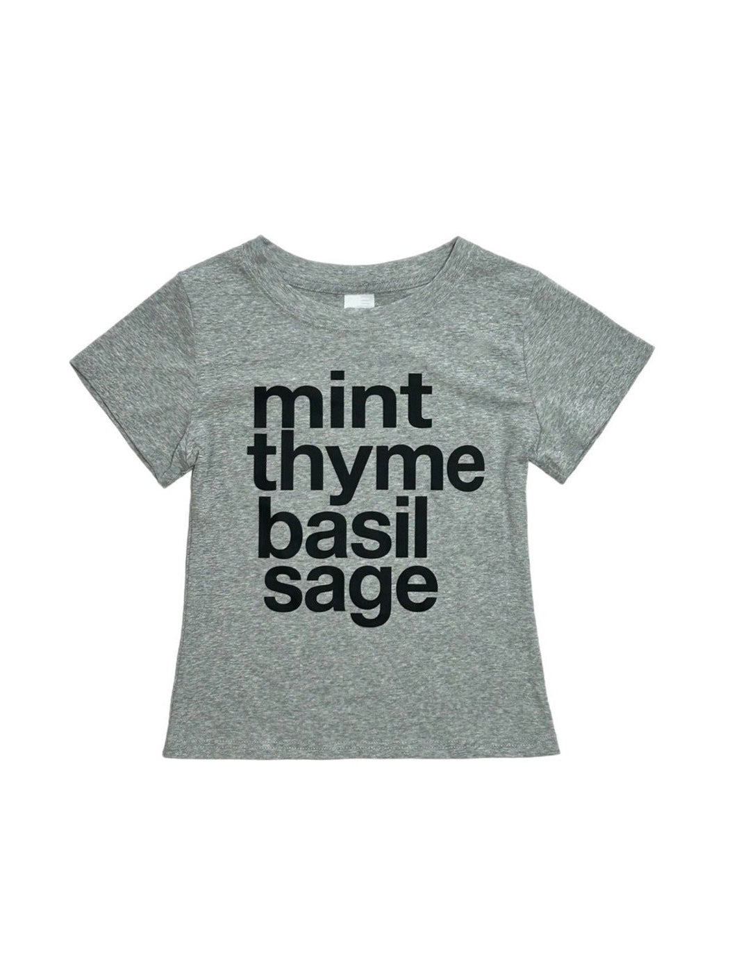受注制【OaKS】herb logo baby tee (4color)