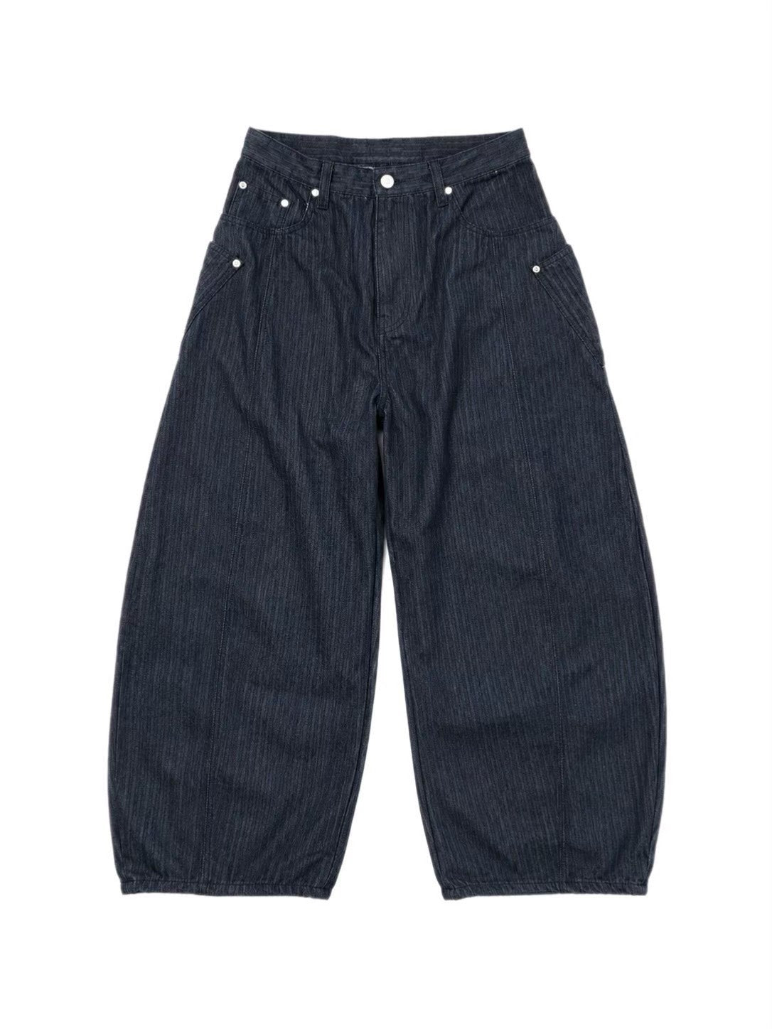 受注制【Chikashitsu +】herringbone curve pants (2color)