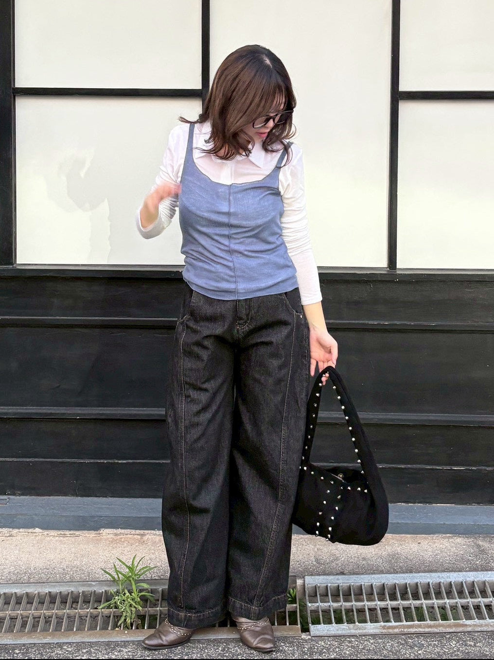 【OaKS】see-through sleeveless top (4color)