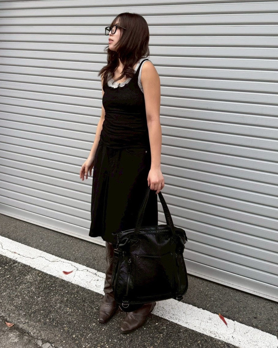 【OaKS】see-through sleeveless top (4color)