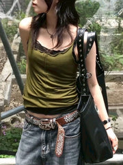 【OaKS】see-through sleeveless top (4color)
