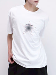 受注制【Chikashitsu +】clean star graphic t-shirt (3color)