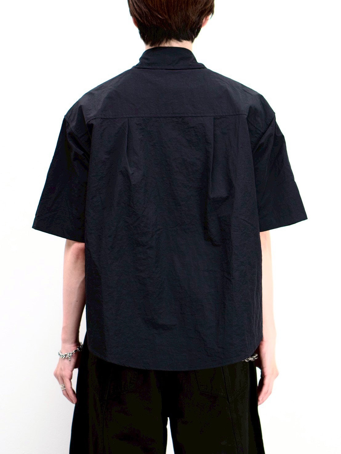 受注制【Chikashitsu +】front hook shirt jacket (2color)