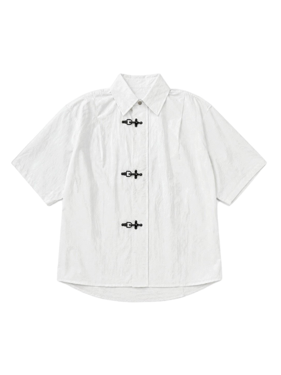 受注制【Chikashitsu +】front hook shirt jacket (2color)