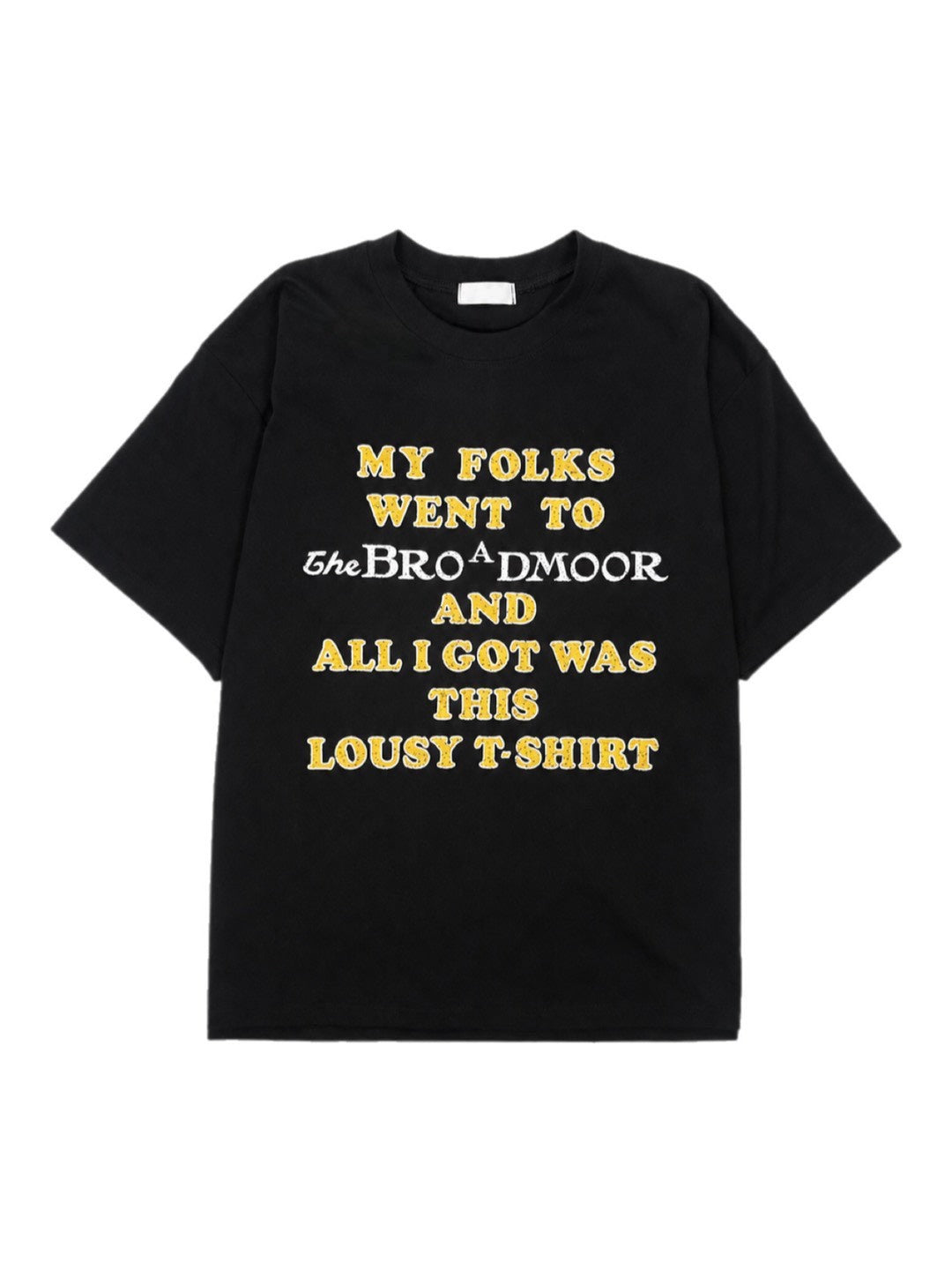 受注制【Chikashitsu +】college message t-shirt (3color)