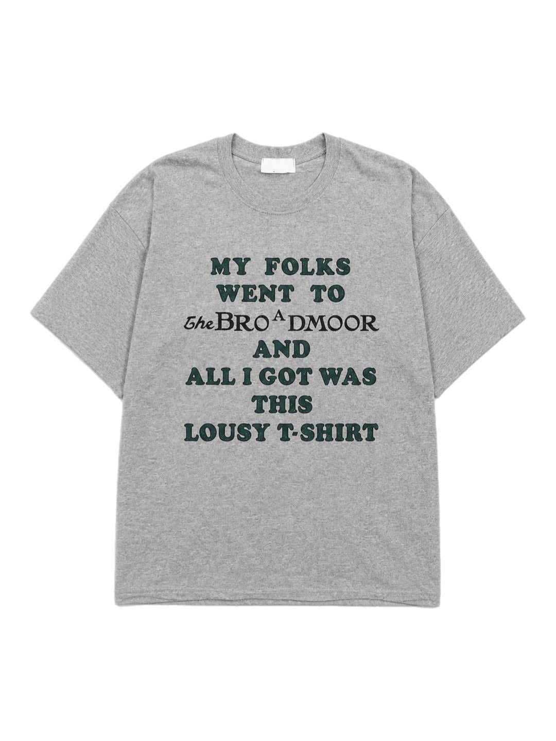 受注制【Chikashitsu +】college message t-shirt (3color)