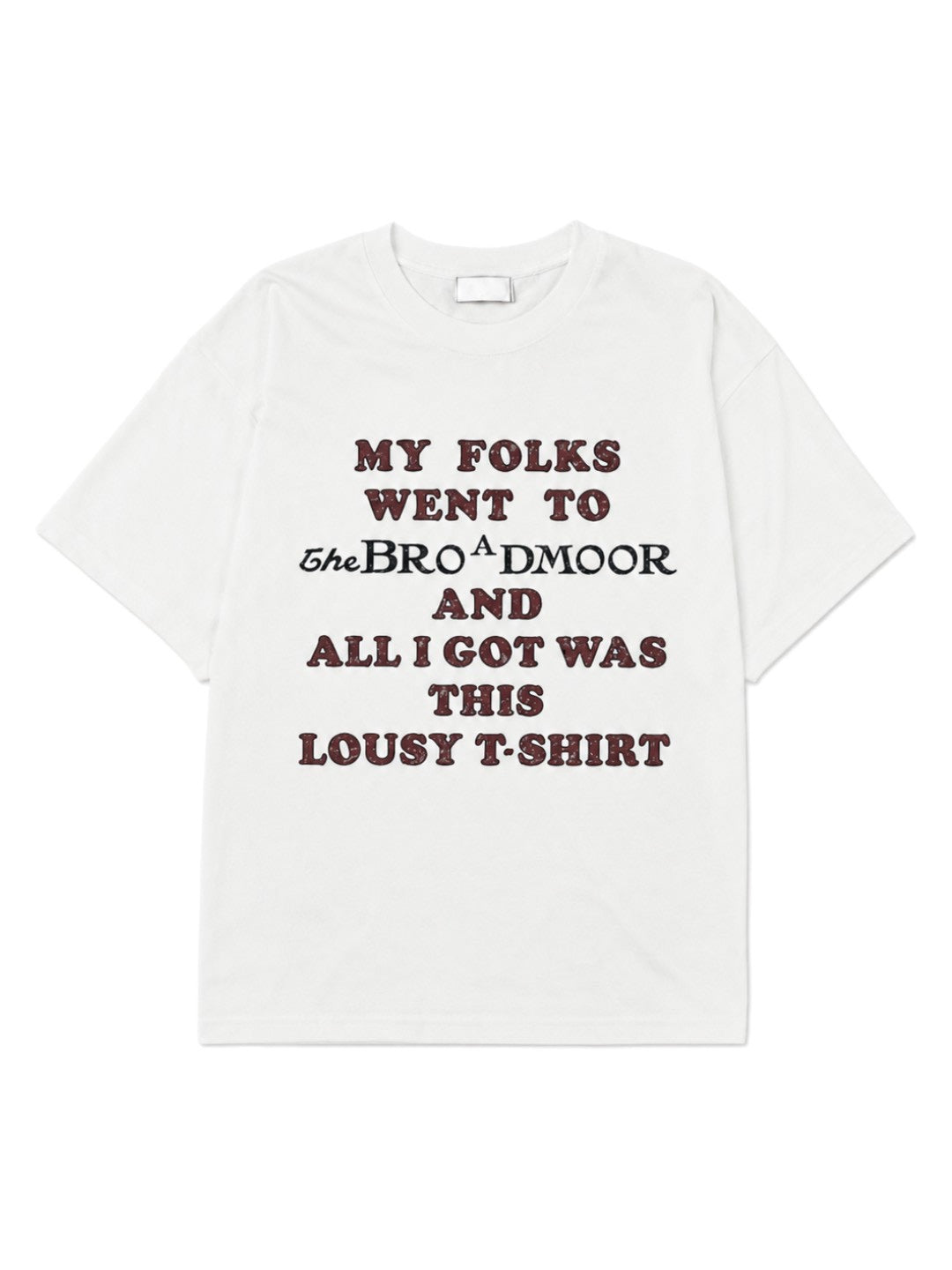 受注制【Chikashitsu +】college message t-shirt (3color)