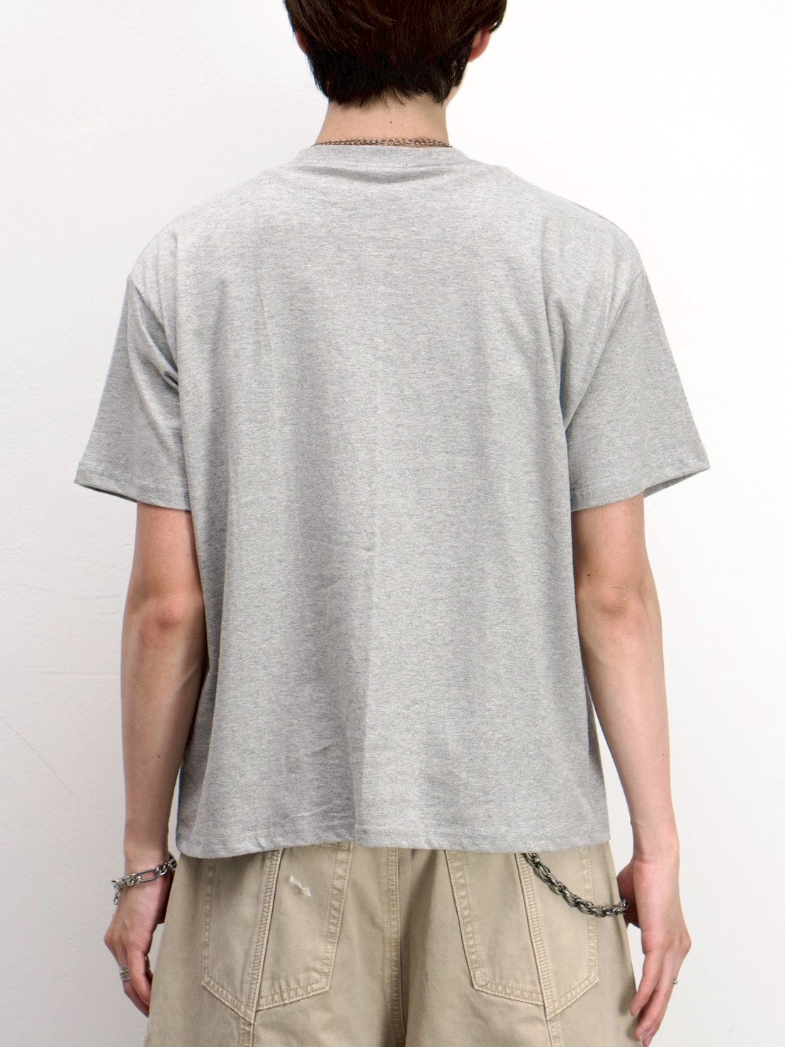 受注制【Chikashitsu +】college message t-shirt (3color)