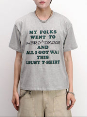 受注制【Chikashitsu +】college message t-shirt (3color)