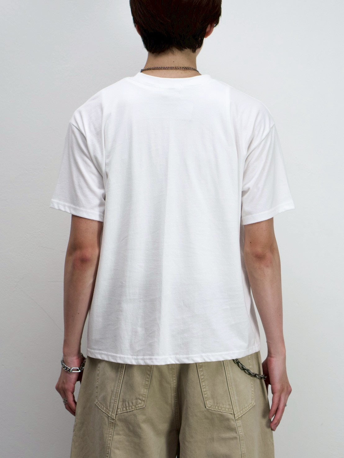 受注制【Chikashitsu +】college message t-shirt (3color)