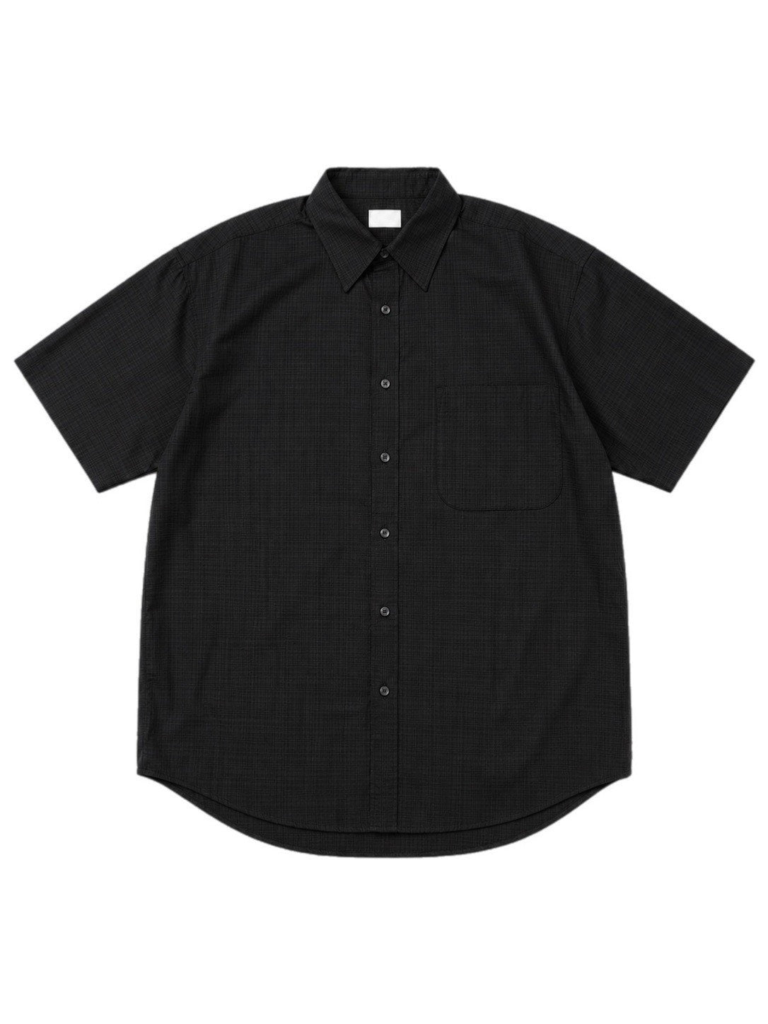 受注制【Chikashitsu +】carrot check half sleeve shirt (2color)