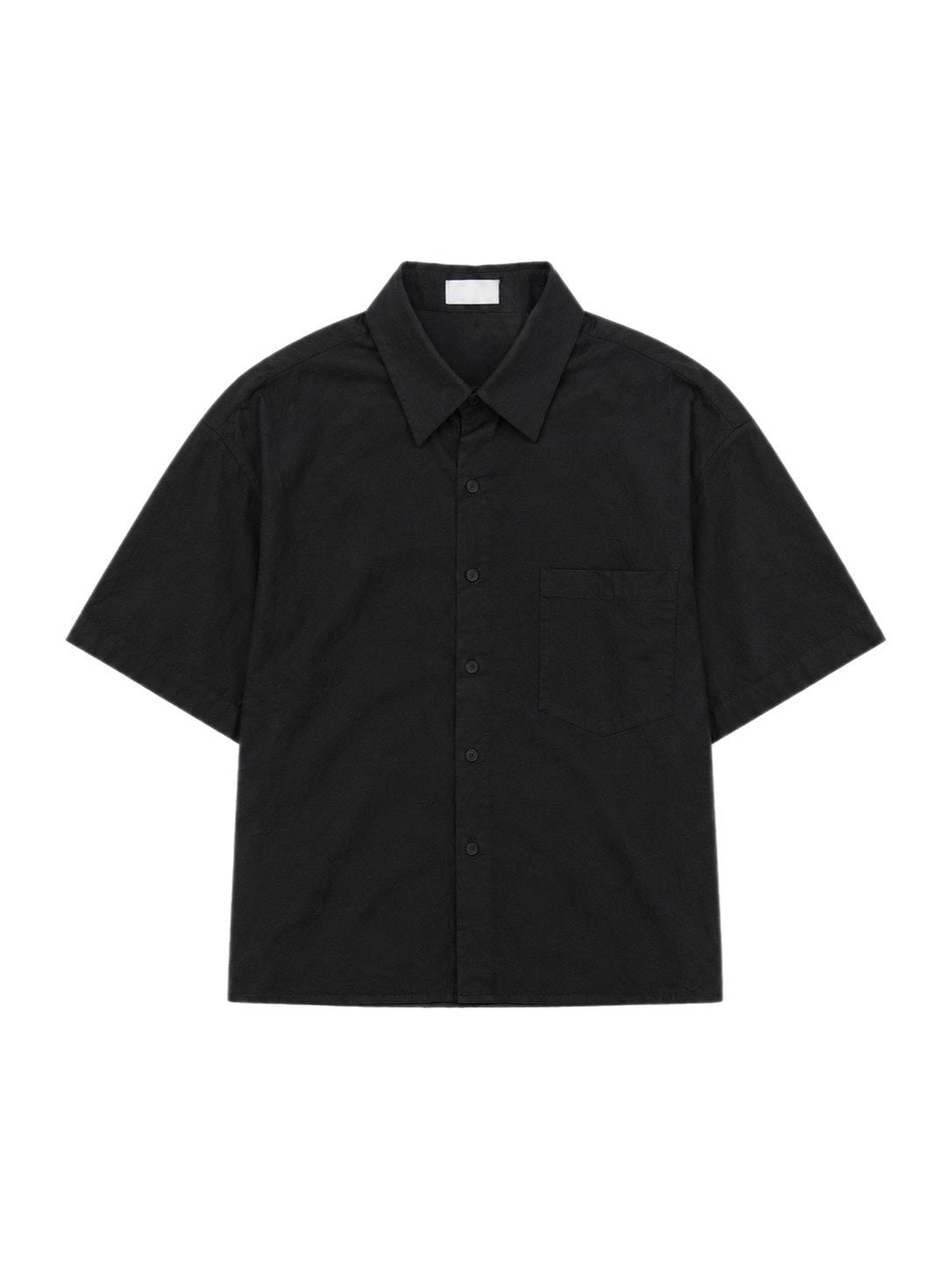 受注制【Chikashitsu +】bio wash cropped half sleeve shirt (3color)