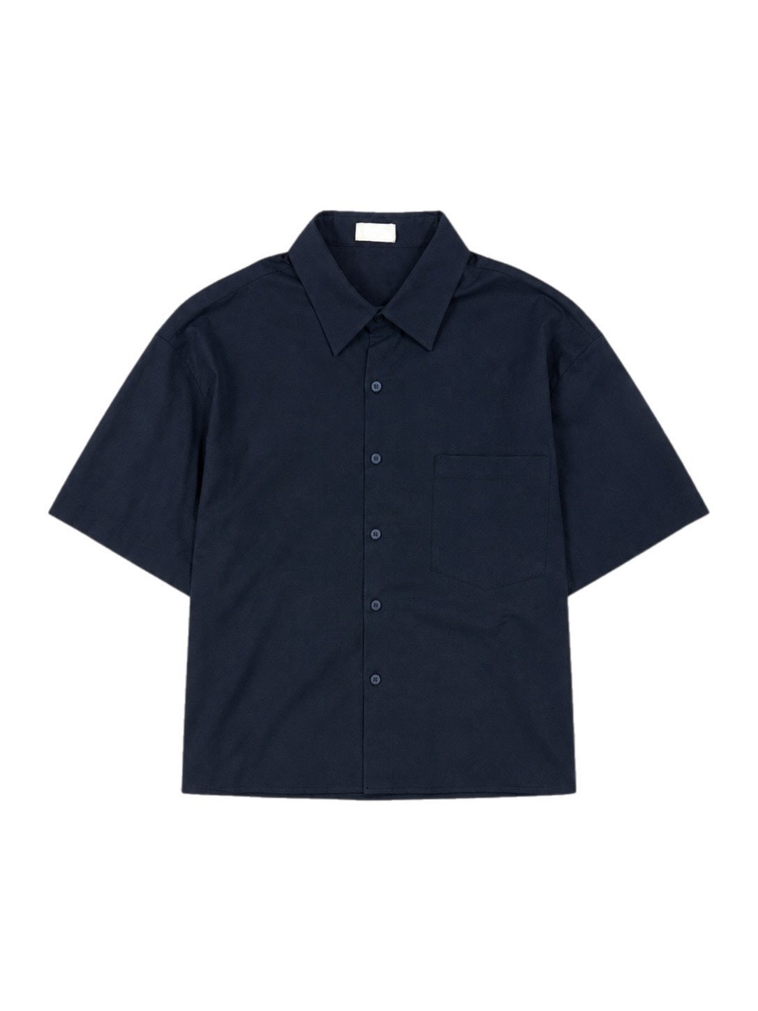 受注制【Chikashitsu +】bio wash cropped half sleeve shirt (3color)