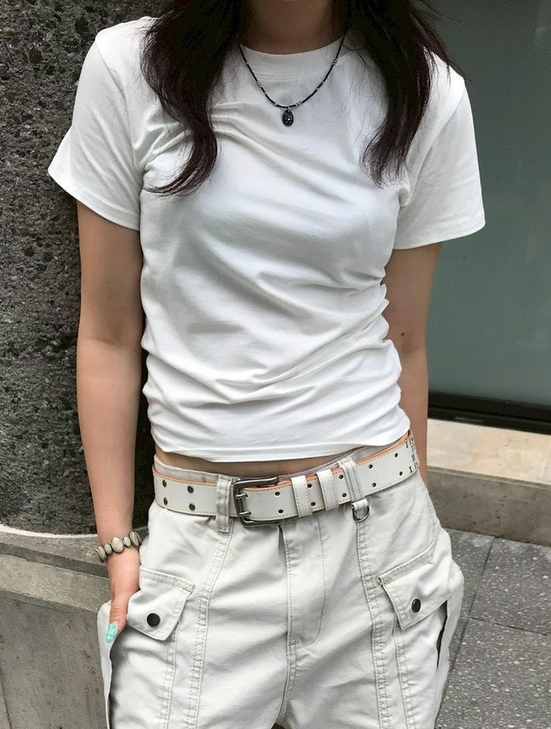 【OaKS】pintuck pleated t-shirt (3color)