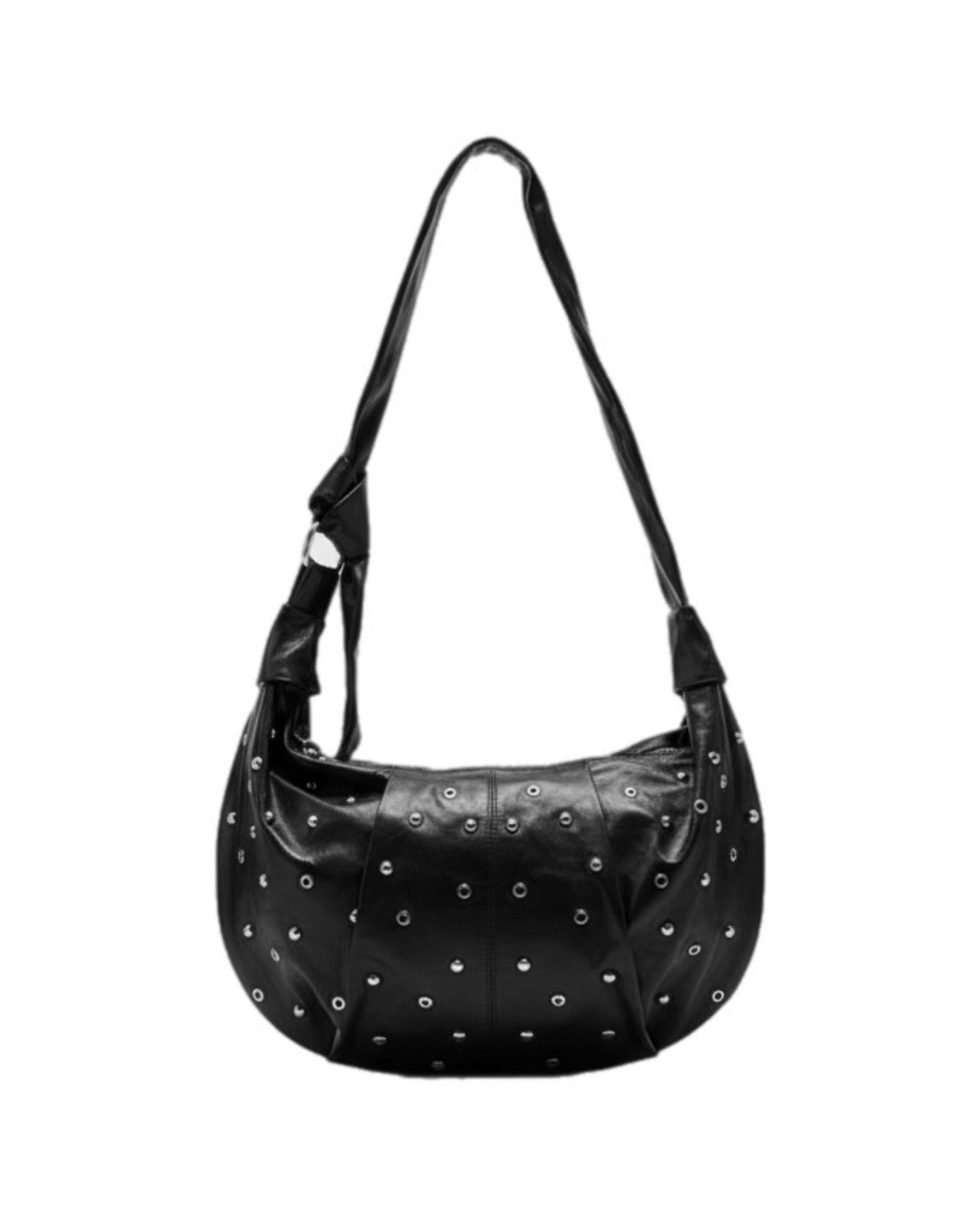 HEP FIVE店WEB限定受注制【Chikashitsu＋】eyelet studs mixed cross bag (2color)