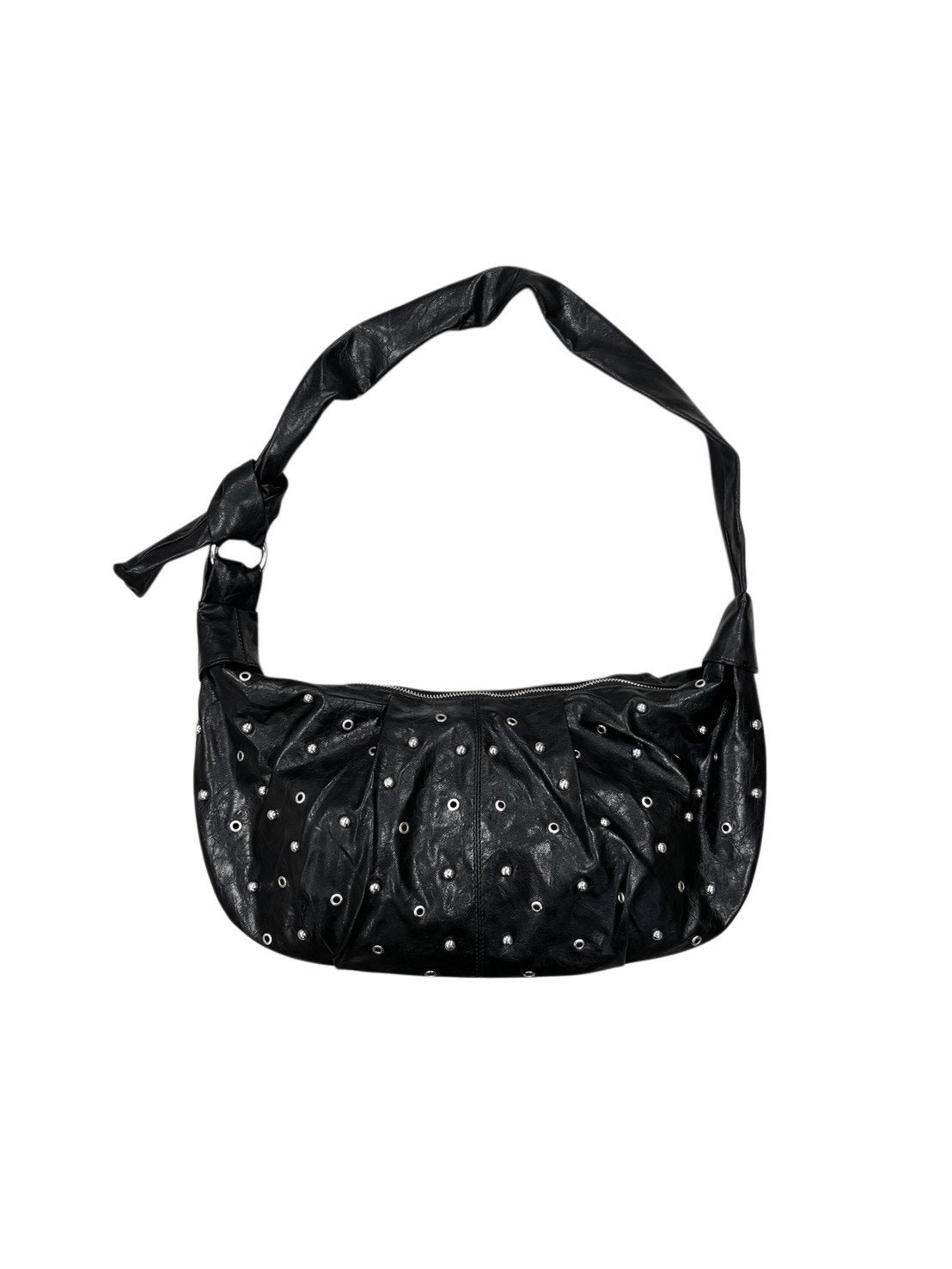 HEP FIVE店WEB限定受注制【Chikashitsu＋】eyelet studs mixed cross bag (2color)