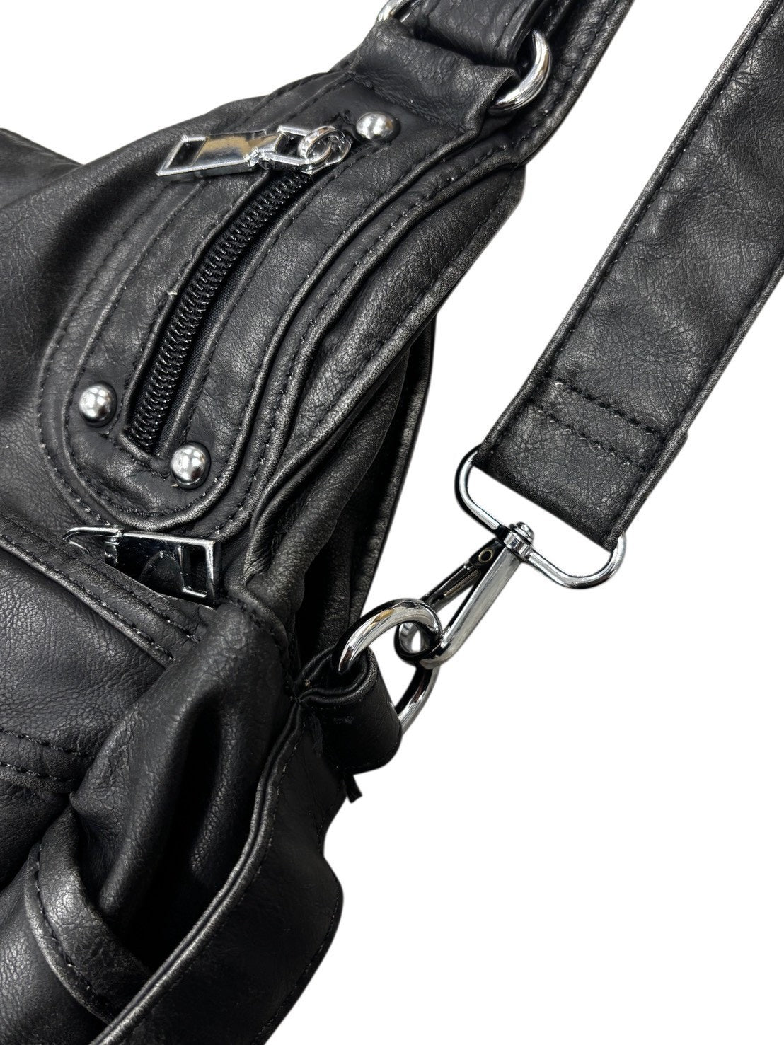 HEP FIVE店WEB限定受注制【Chikashitsu +】vintage like belt zipper bag