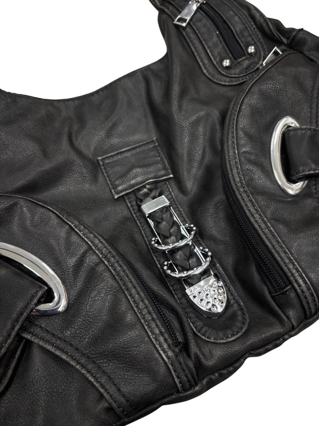 HEP FIVE店WEB限定受注制【Chikashitsu +】vintage like belt zipper bag