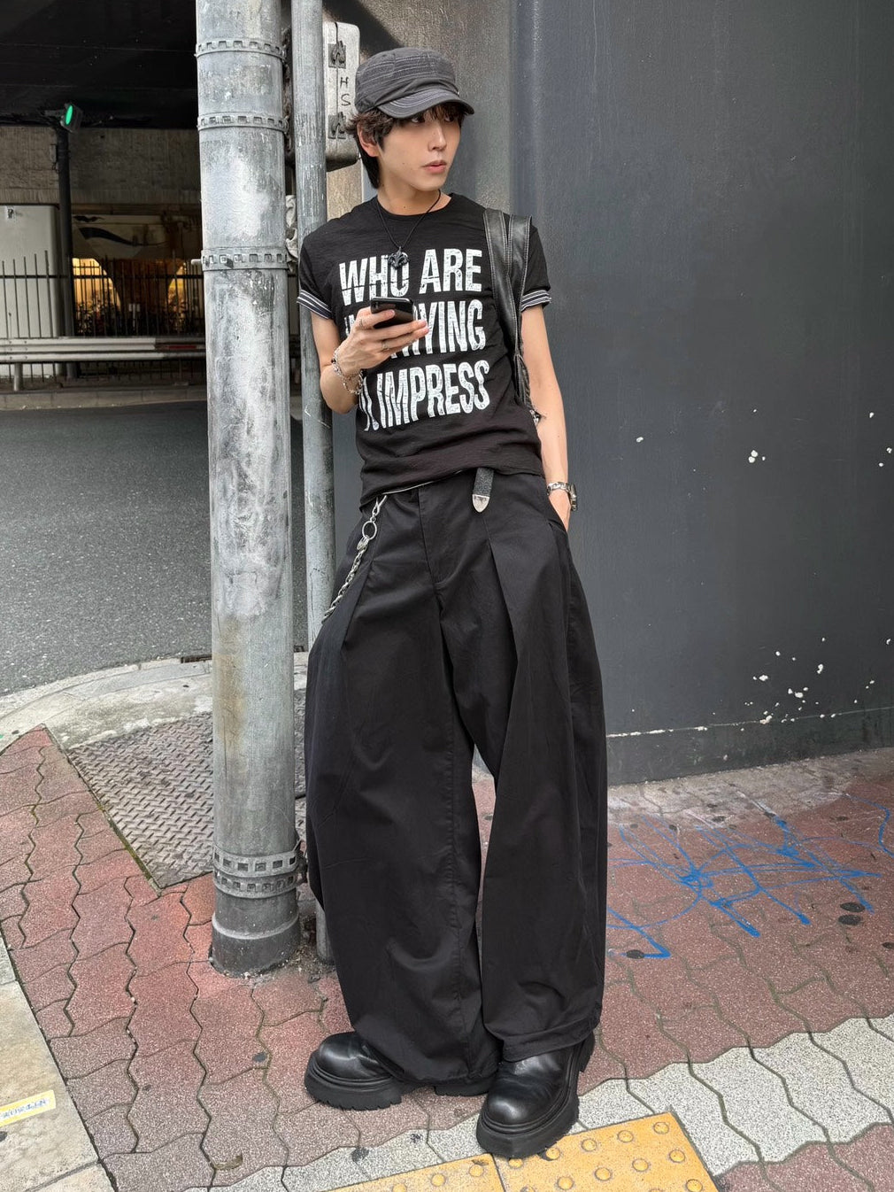 HEP FIVE店WEB限定受注制【Chikashitsu +】graphics slub cropped tee (4color)